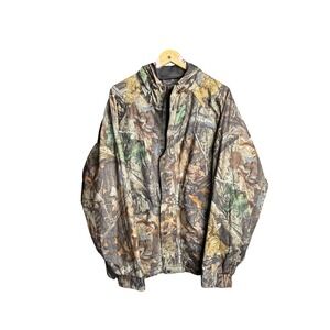 Pella Products Waterproof Breathable Rainwear Camouflage Hooded Jacket XL
